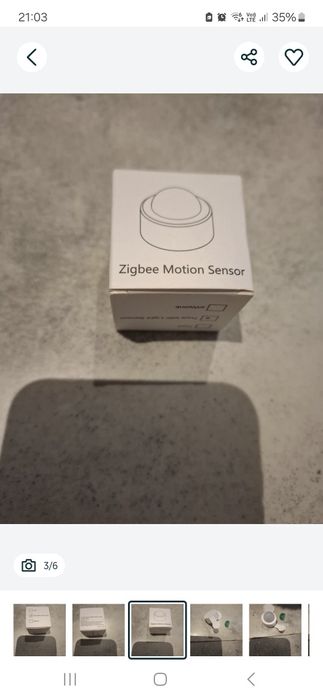 Czujnik ruchu 2sztuki. jasności  pir zigbee tuba +bateria