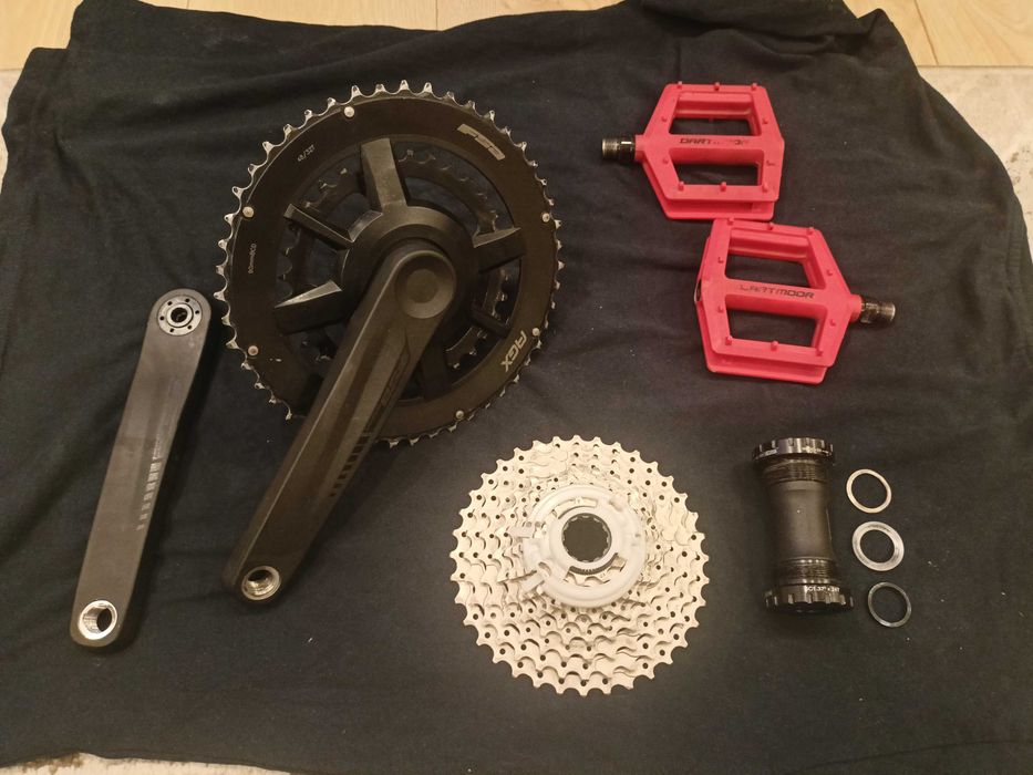 Korba FSA Omega 48-32, wkład suportu FSA Mega Exo, kaseta Shimano 10T