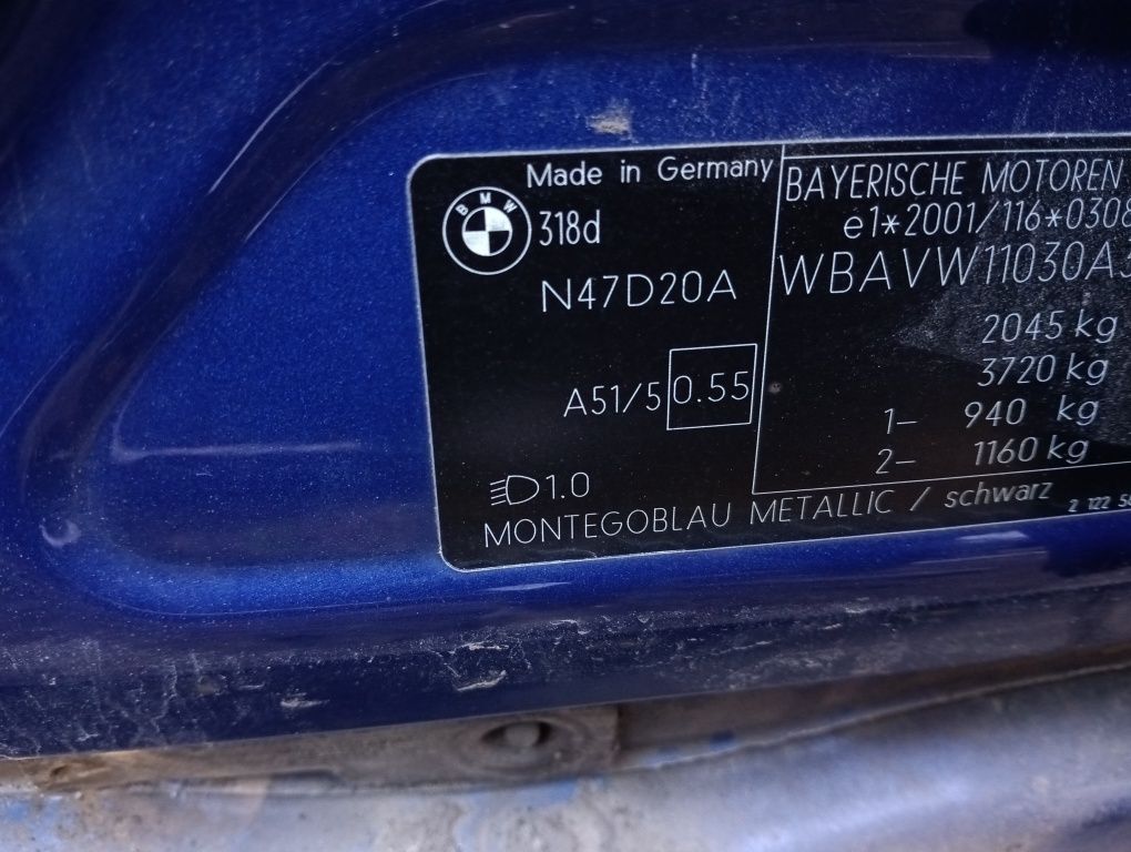 BMW E91 E90 MONTEGOBLAU A51/5 drzwi lewy przód tył tylnie przednie