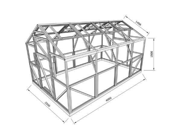 Szklarnia Domek 2,5x4 2,5x6 2,5x8 Poliwęglan 4/6 Mocne profile Stalowe