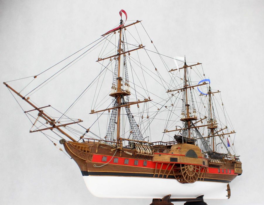 Model francuskiej Fregaty z roku 1848.