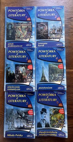 Powtórka z literatury wydawnictwo GREG - liceum technikum - tom 1-6
