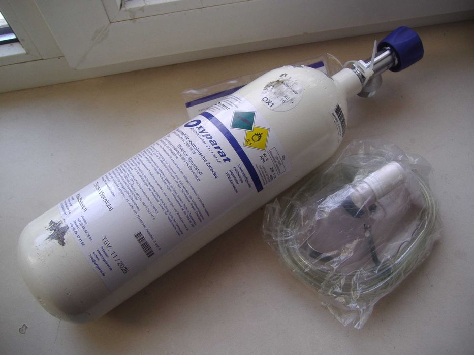 Баллон медицинский кислородный без редуктора (качество) Германия