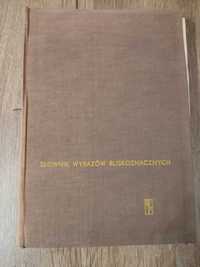 Słownik wyrazów bliskoznacznych, Stanisław Skorupka, 1958