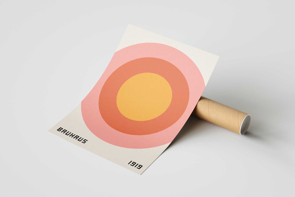 Plakat A3 Bauhaus Ausstellung, Harmonia, Styl - trzeci plakat Gratis