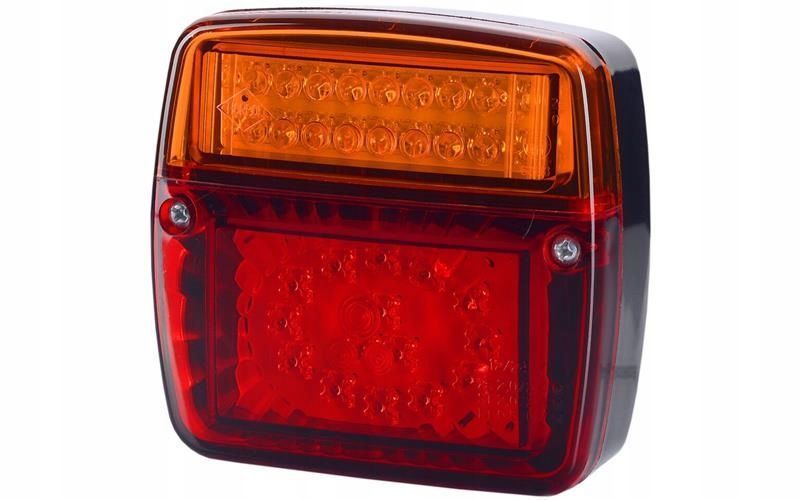 LAMPA TYLNA LED DO TRAKTORA DIODOWA 12/24V PRZEWÓD 1M