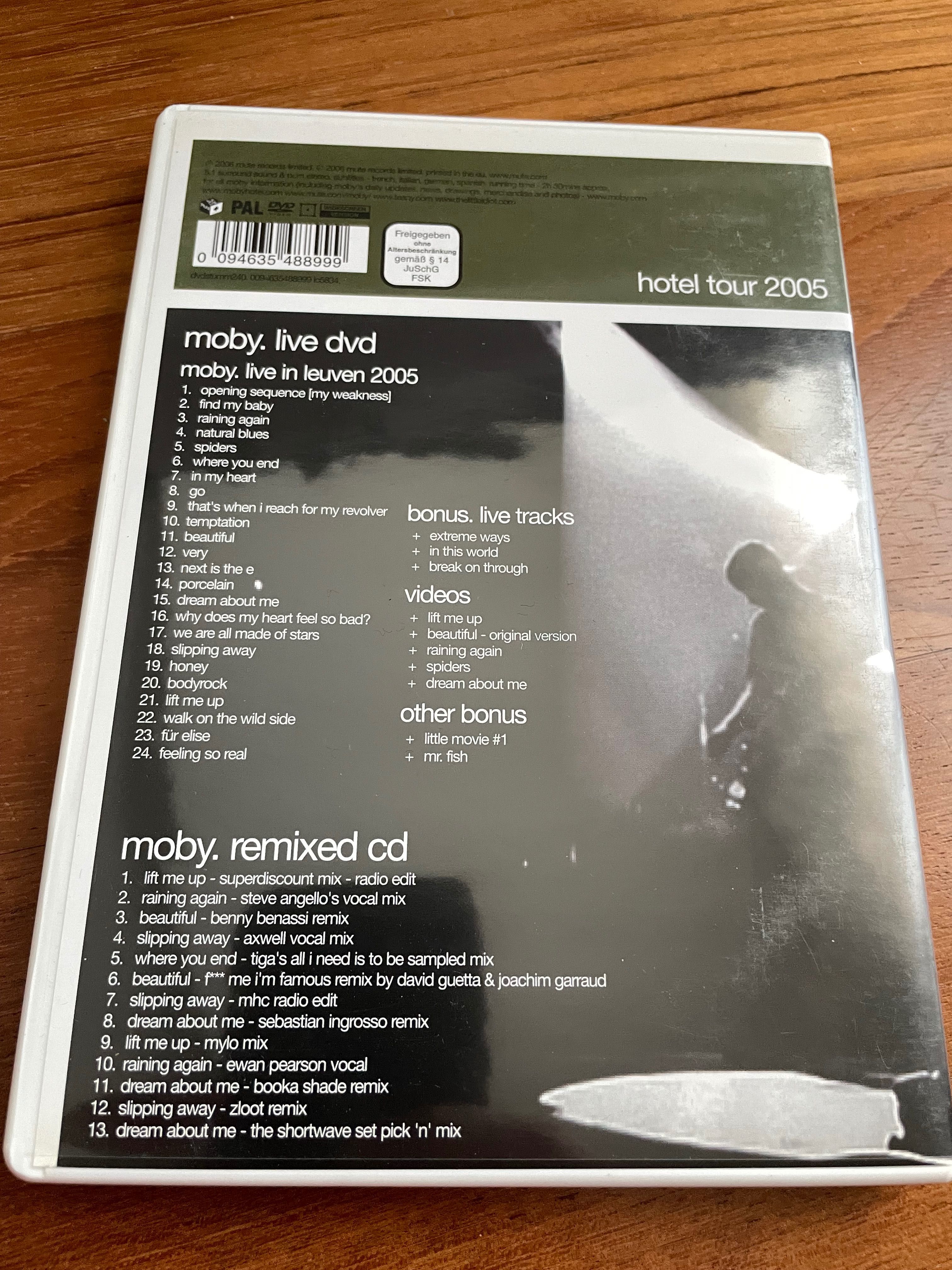 DVDs Moby - Excelente Estado