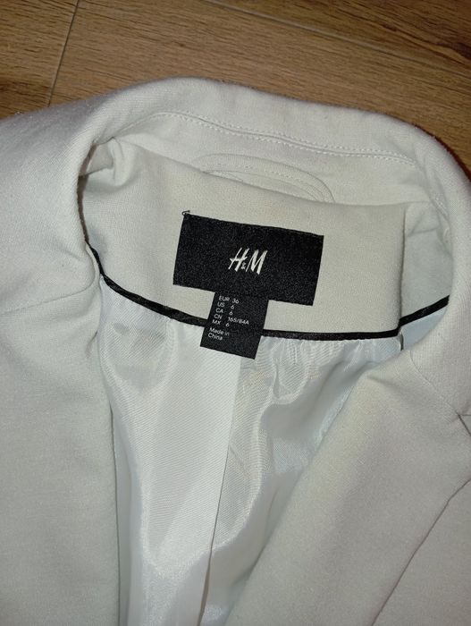 Marynarka H&M beżowa szara S 36