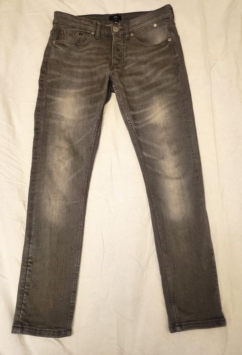 Джинсы брюки мужские фирмы RIVER ISLAND штаны UK US 30 Skinny Stretch