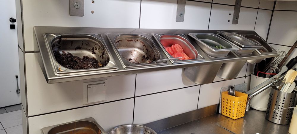 Stoły nierdzewne gastro, półki na GN