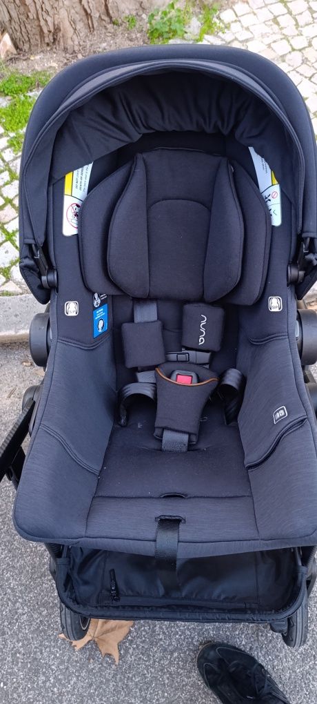 Ovo nuna + carrinho de passeio Urban c/ isofix - 3 em 1 - NOVO
