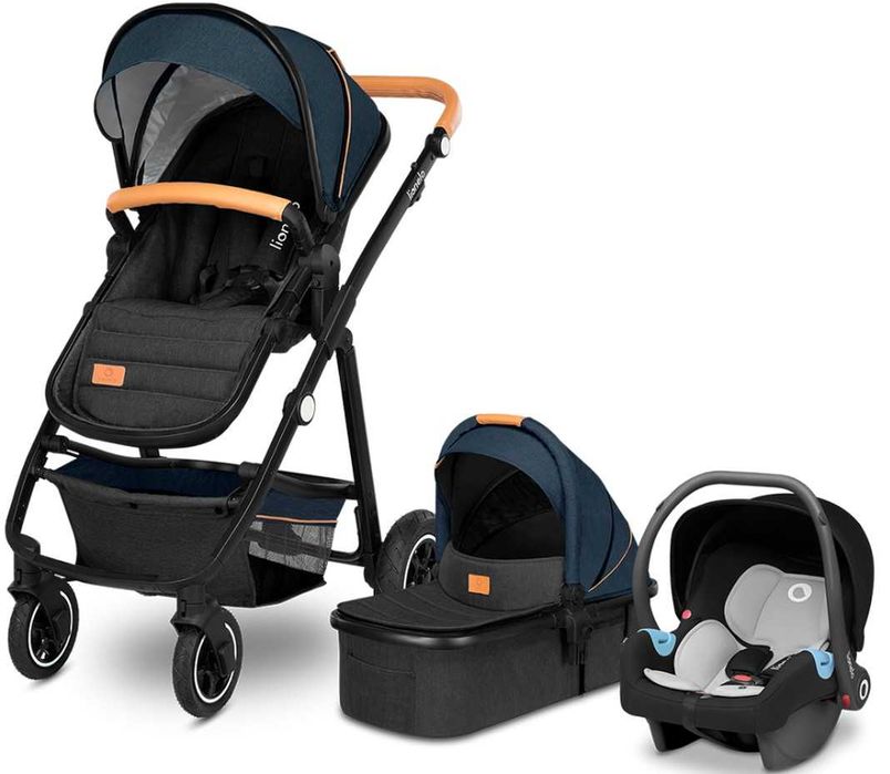 Wózek wielofunkcyjny 3w1 Lionelo Amber Blue Navy