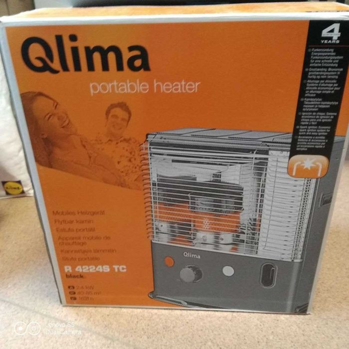 Новий Автономний обігрівач керосіновий гасовий Qlima R 4224S TC
