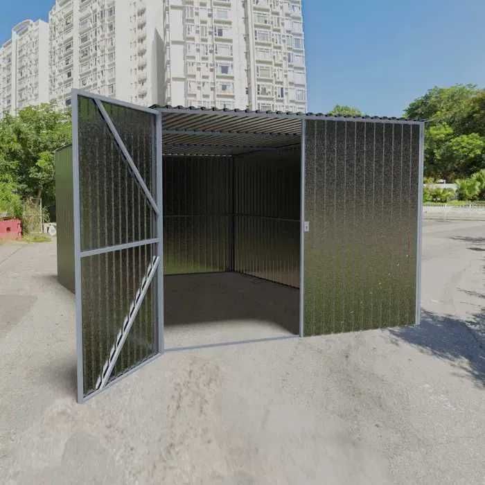 Garaż Blaszak konstrukcja stalowa na działkę, auto, narzędzia 3x5m