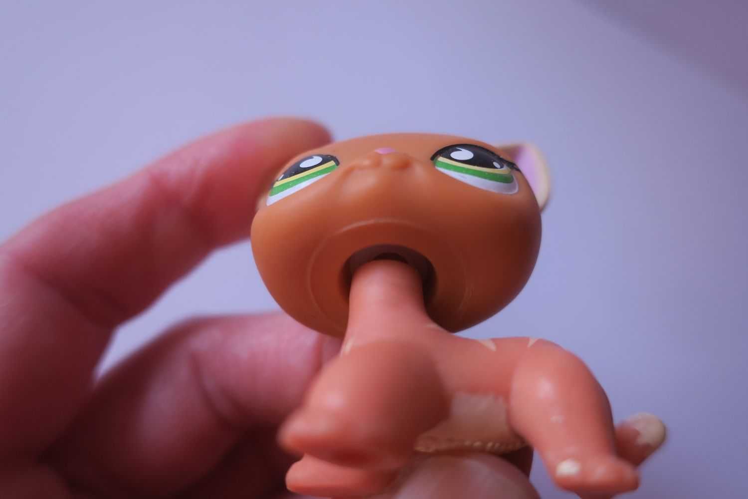 Figurka pomarańczowy kot Littlest Pet Shop LPS kotek