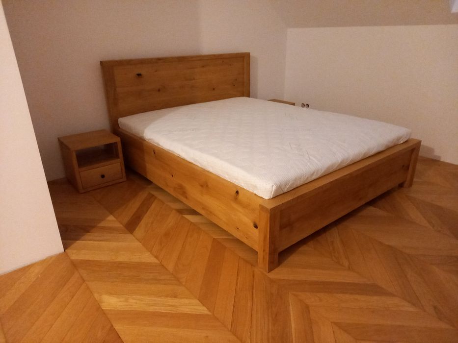 Łóżko dębowe 160x200