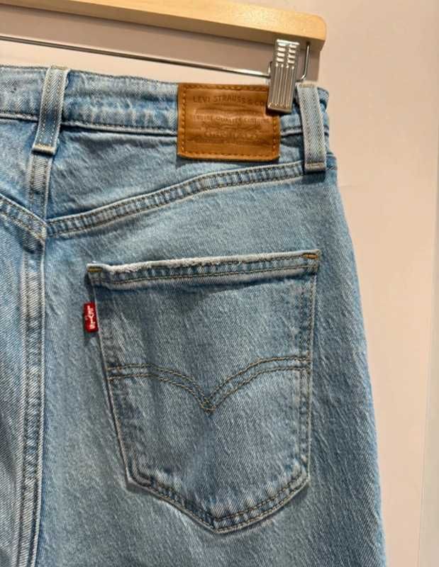 dzwony levis z wysokim stanem w27 l34 70s high flare