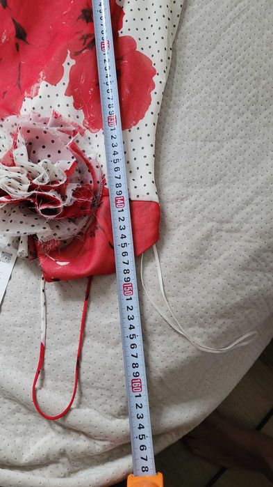 Długa biała sukienka Zara kwiat 3d w kropki XS 34 nowa viral