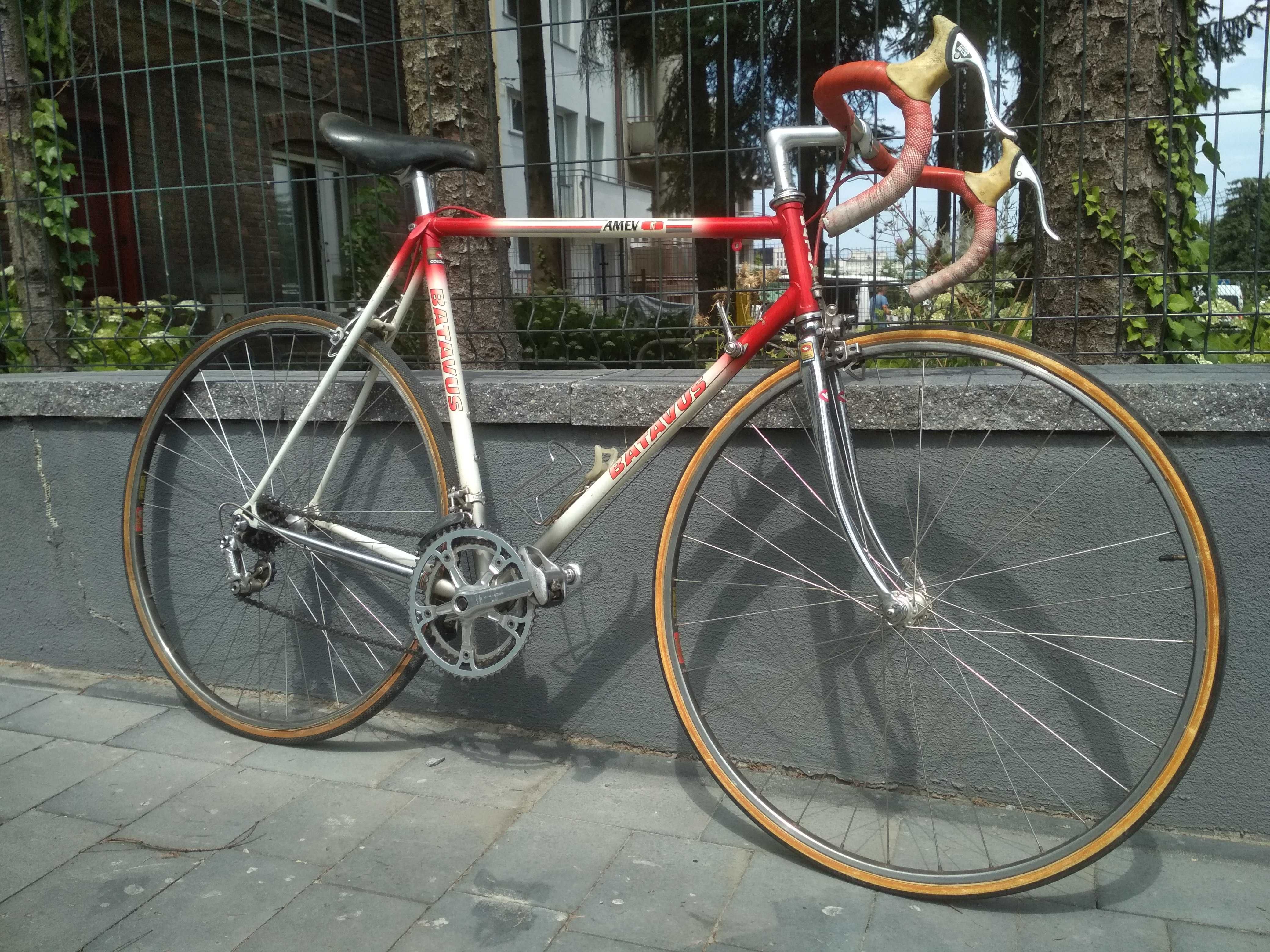 rower szosowy vintage dużo części campagnolo
