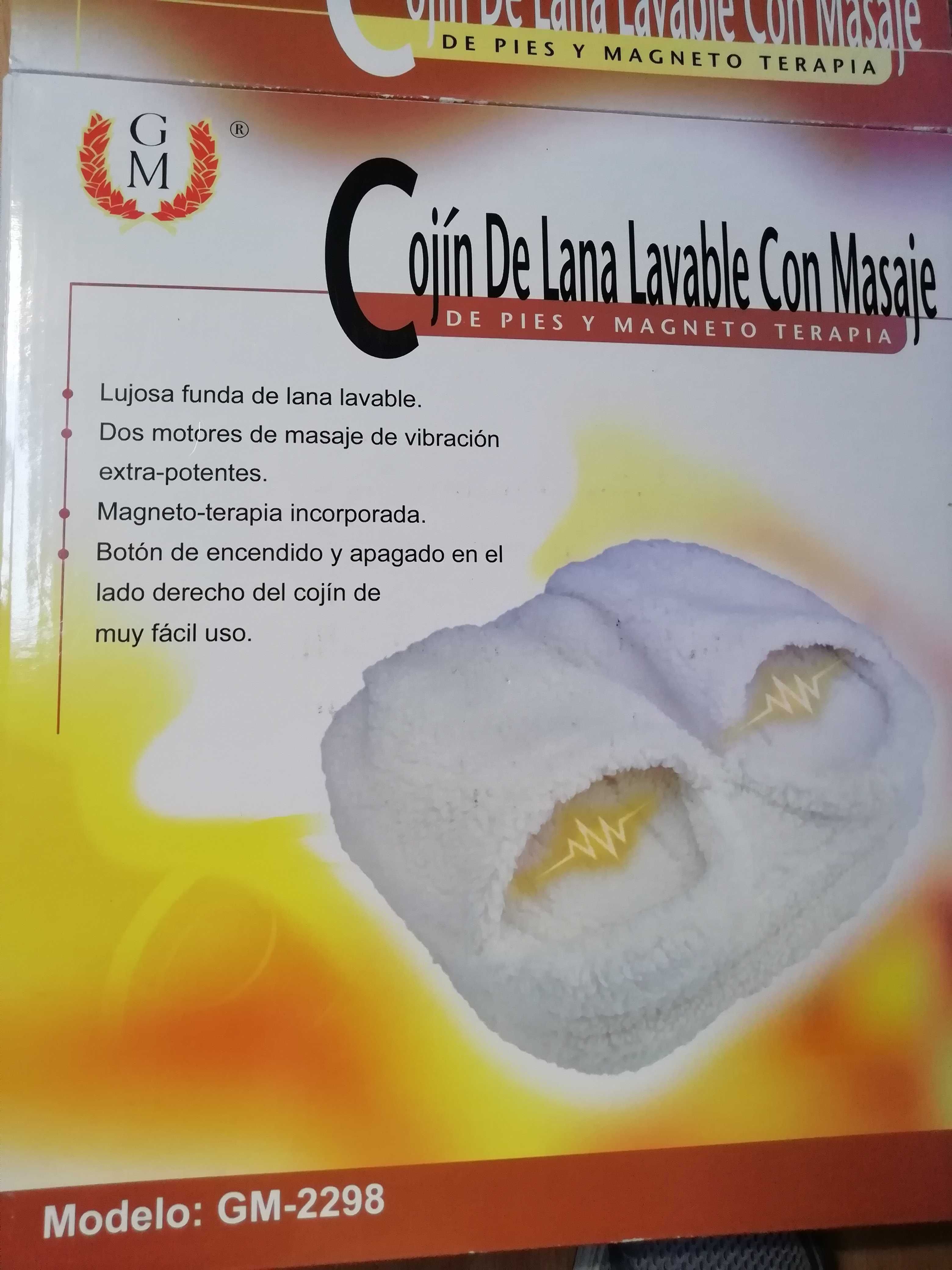 Almofada para pés com massagem