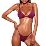 Sexy Bikini Brazylijskie Dwuczęściowy Strój Kąpielowy STRINGI - M