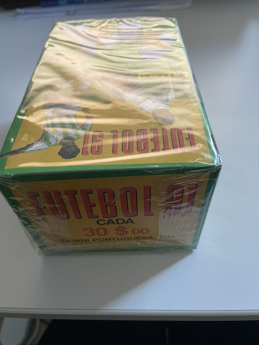 Caixa cromos futebol 1991 Panini Nova