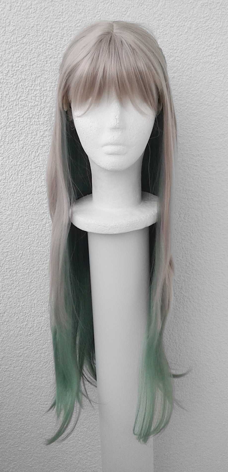 Toilet bound Hanako Yashiro Nene cosplay wig peruka szara zielona