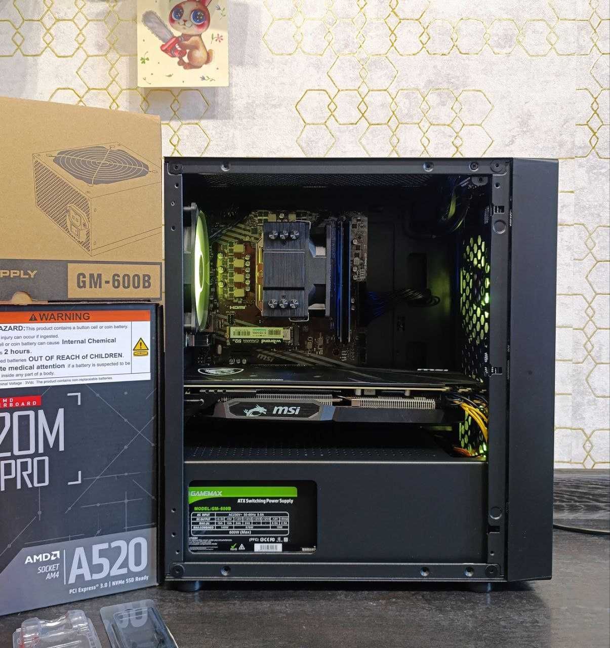 Ігровий ПК Ryzen 5 5600 RX 5600 XT 6GB  6|12 ядер 16 DDR4 M.2 512 AM4