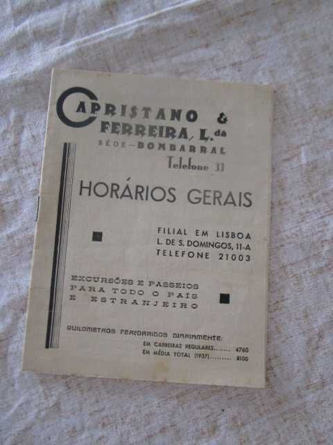 Horário Capristanos anos 30