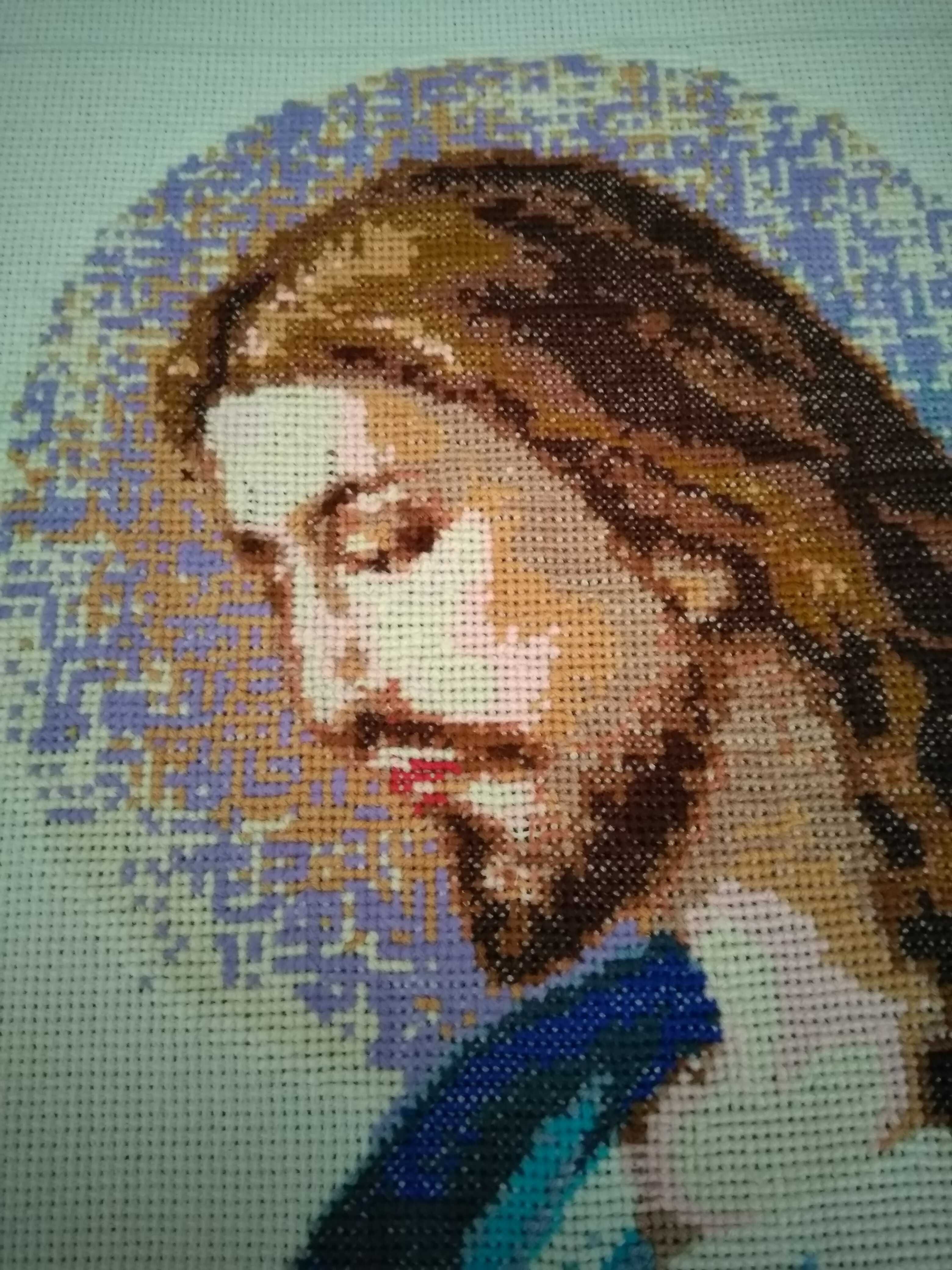 Ісус картина ручної роботи без рамки 26 х 30 см