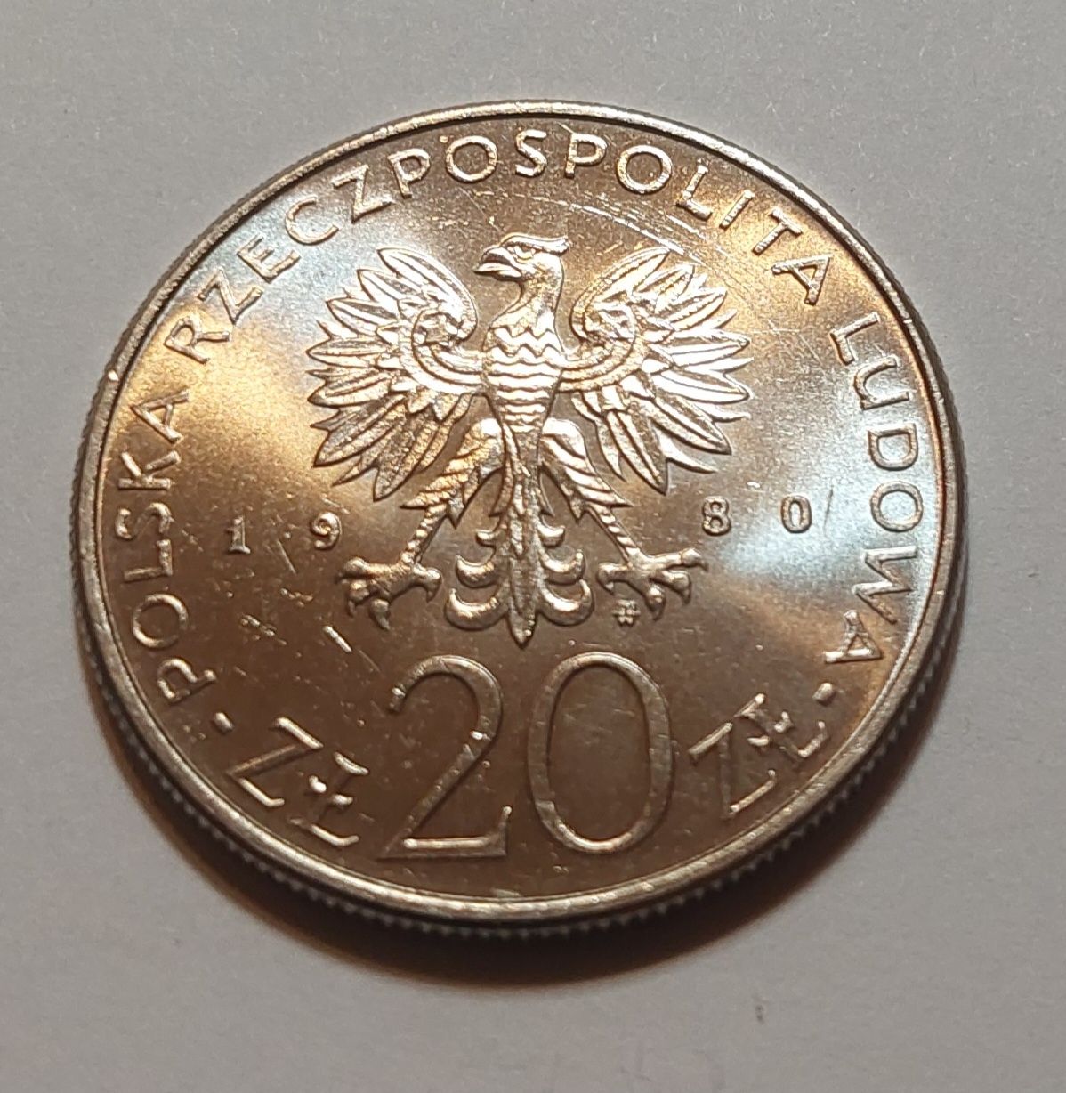 20 złotych 1980 - 50 lat Daru Pomorza  [#527]