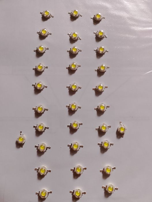 Светодиод 1 ватт, холодный белый 10 штук