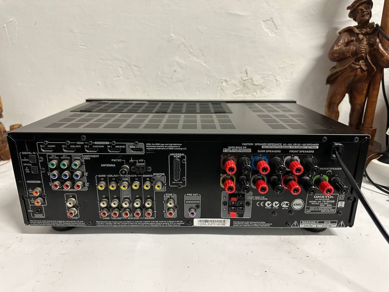 7.1 AVR Amplituner Onkyo TX SR 508, 130 Wat,HDMI 3D
