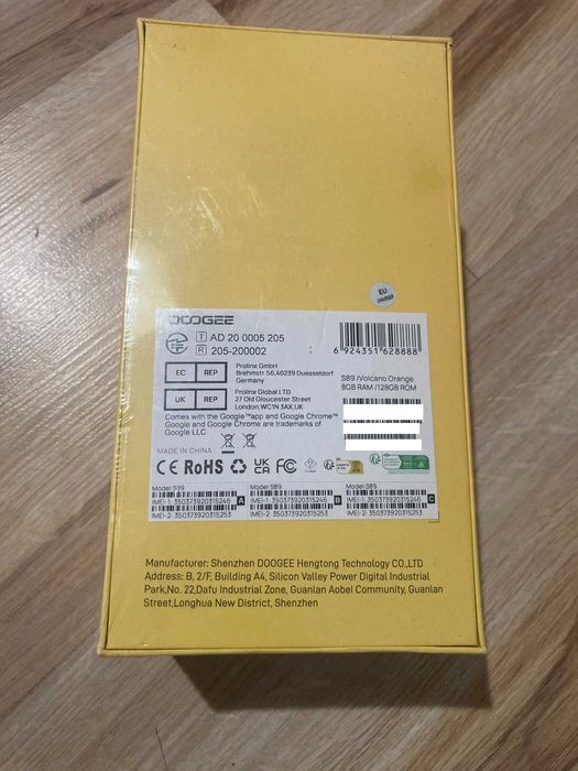 Smartfon DooGee S89 LTE 8 GB / 128 GB pomarańczowy