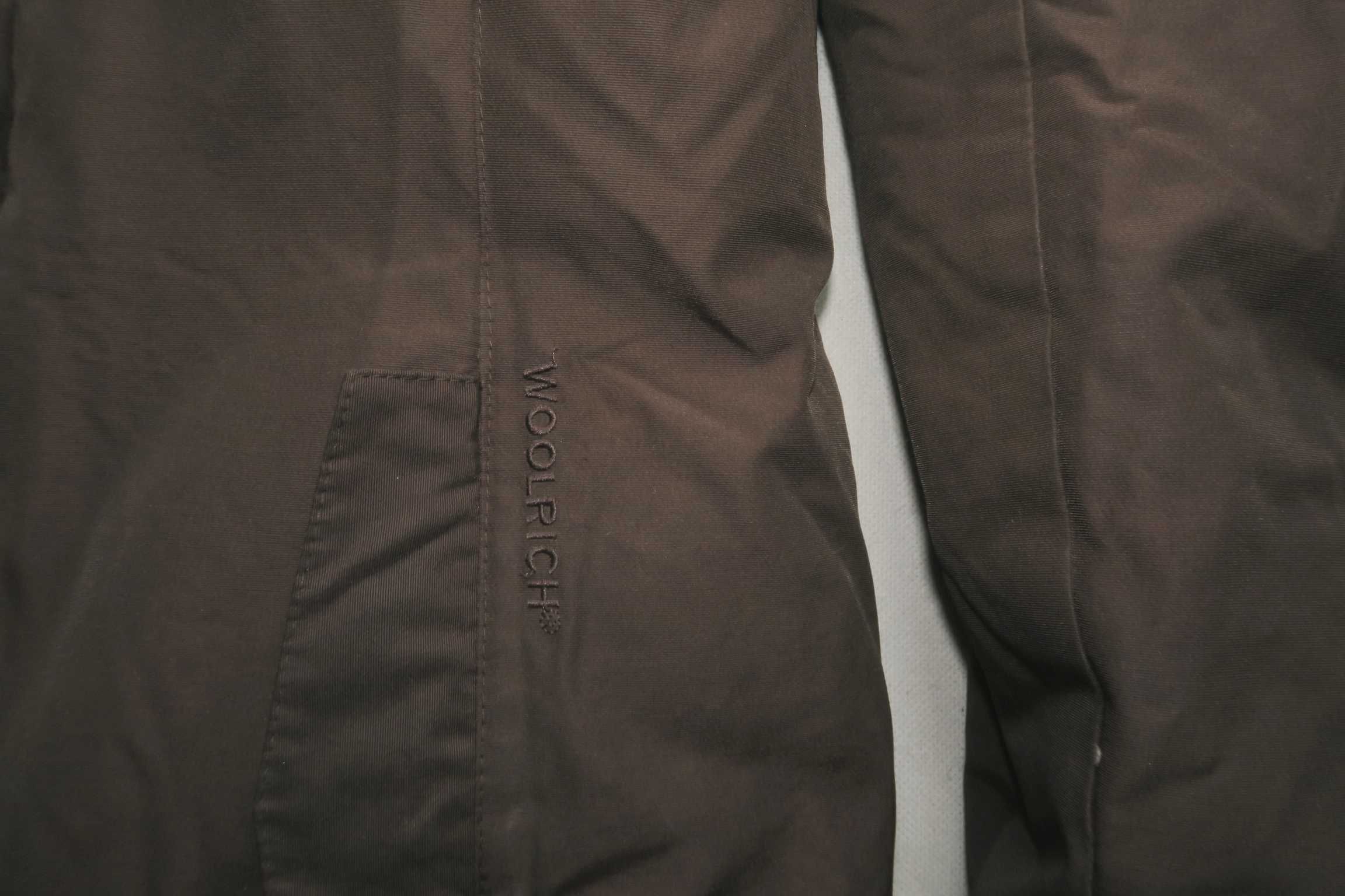 Woolrich kurtka piękny płaszcz puchowy z futrem M