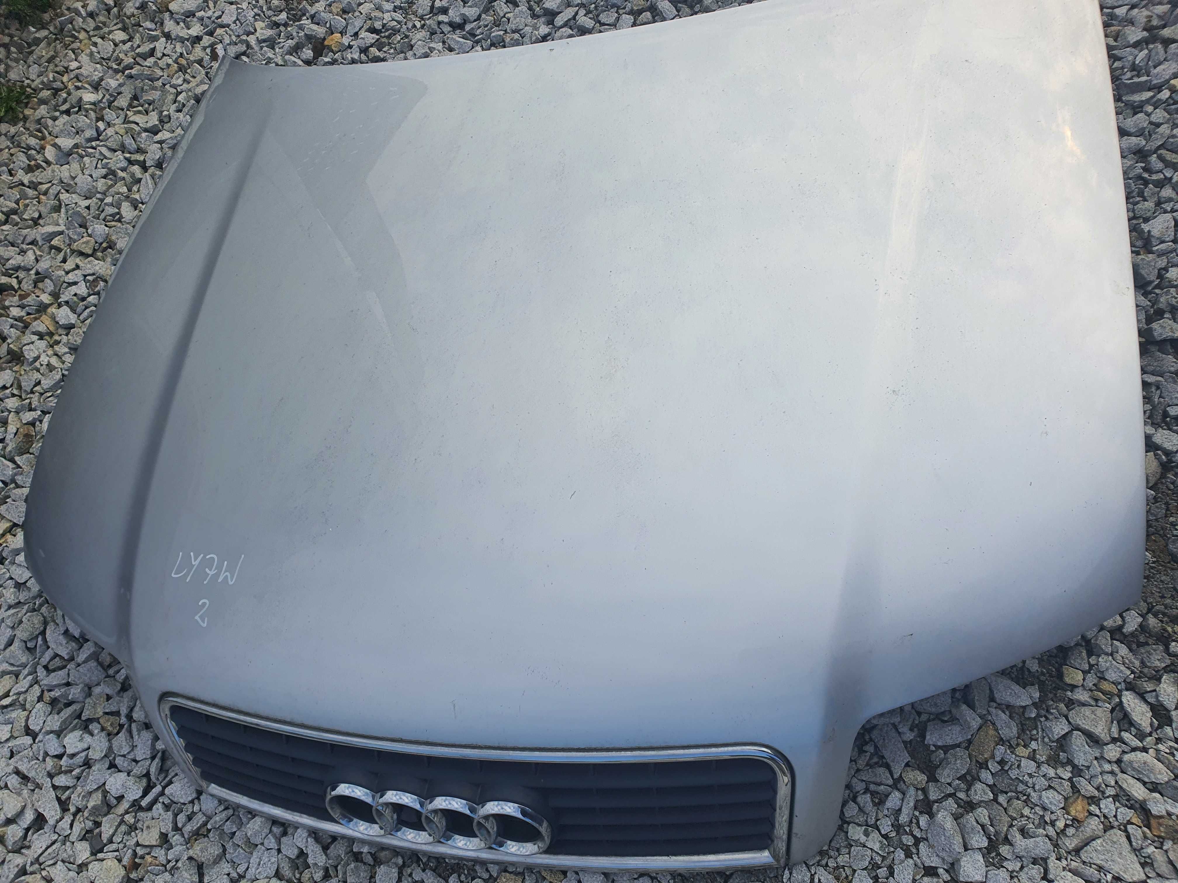 Audi A4 B6 maska przednia srebrna kolor LY7W 2