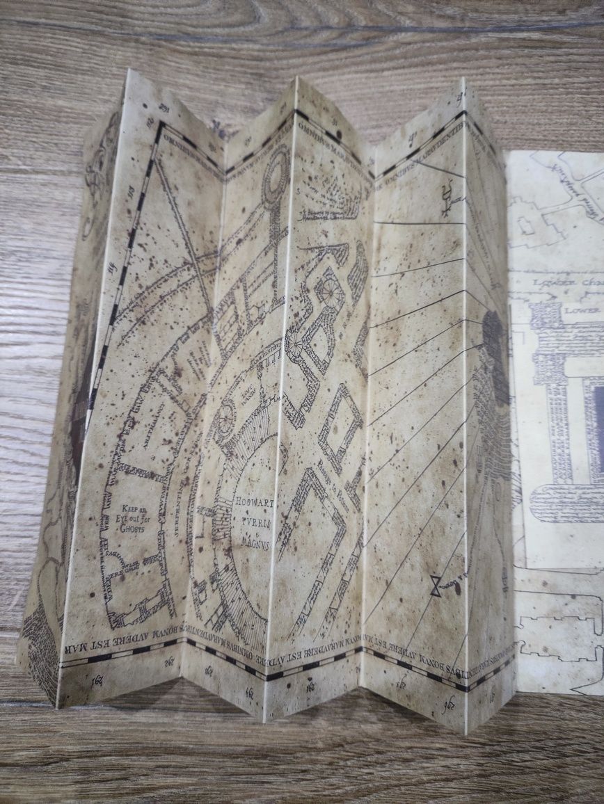 Harry Potter magiczna mapa Hogwartu Huncwotów dla fanów Harrego