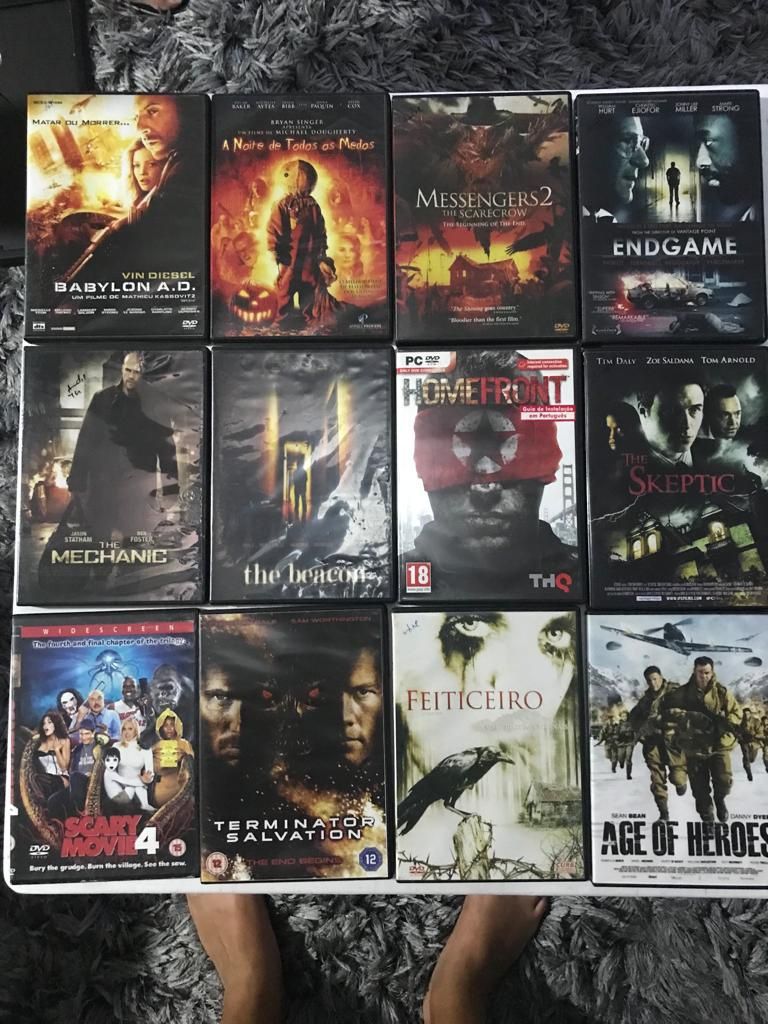 Filmes DVDs e vinil