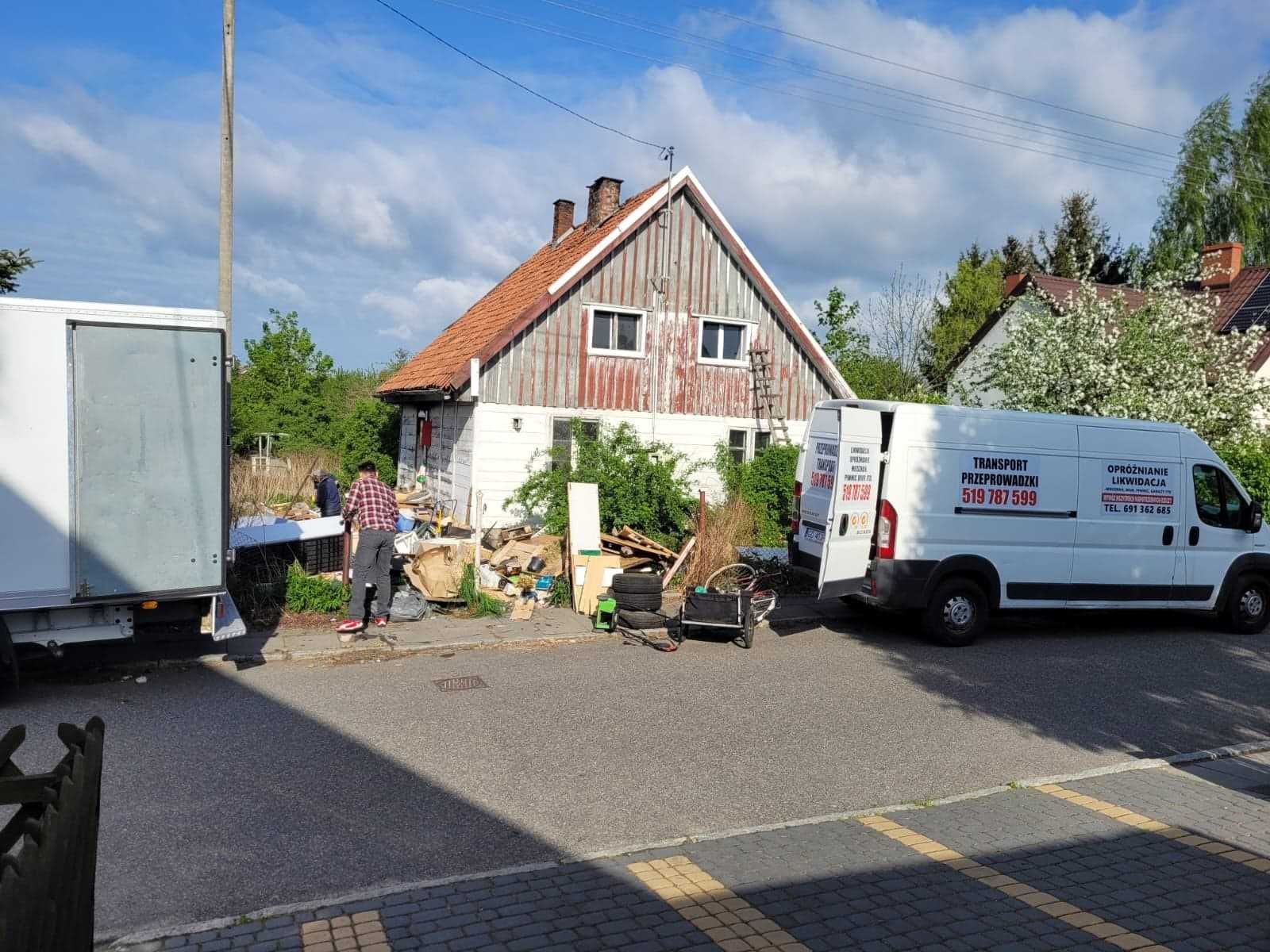 Opróżnianie mieszkań domów Przeprowadzki Rozbiórki wywóz odpadów