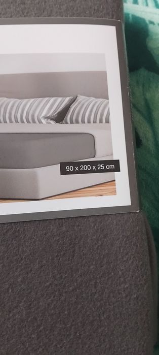Nowe prześcieradło z gumką z polaru 90x200