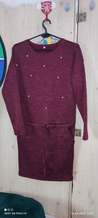 Sukienka bordo S/M.