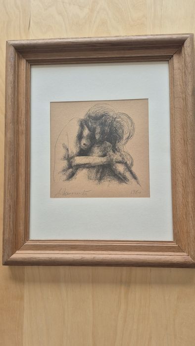 Akt kobiecy grafika Antoni Romaszewski