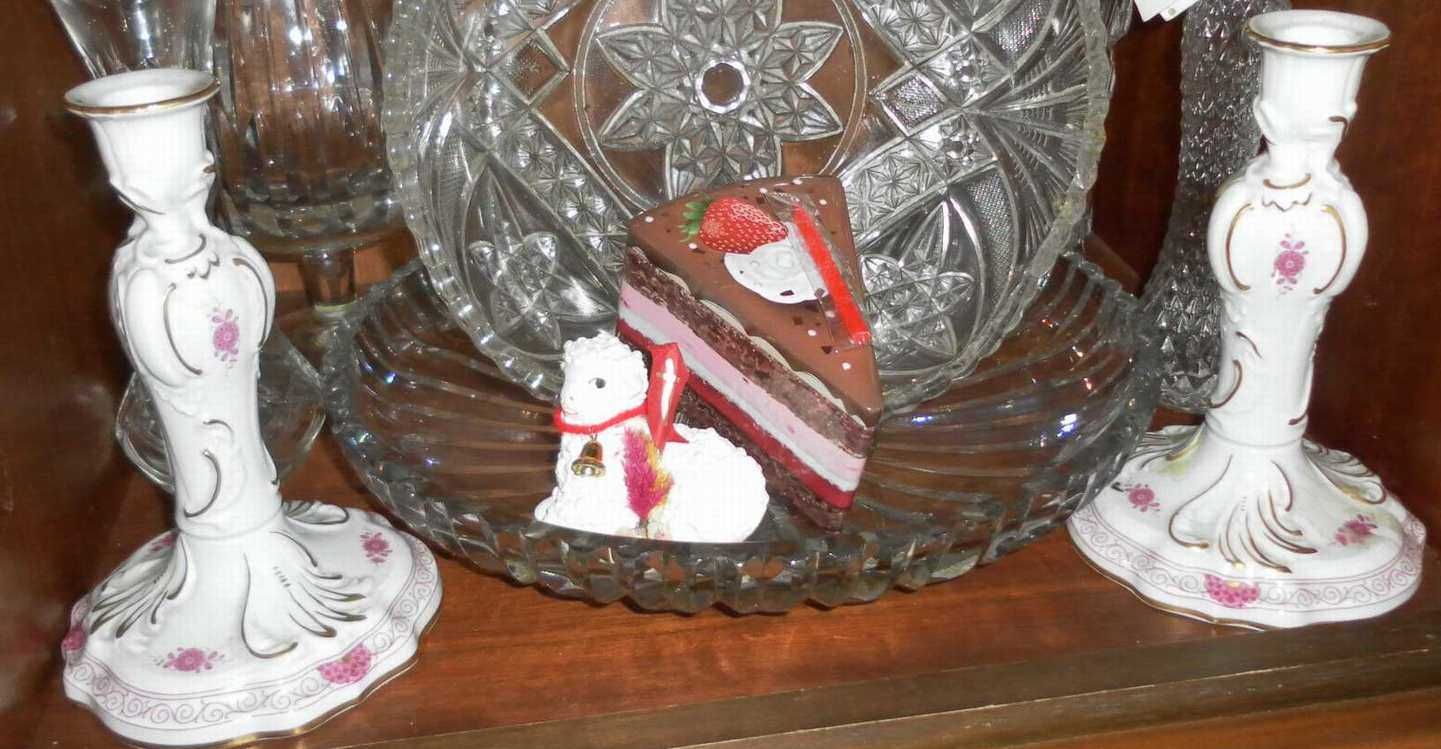 Piękny Porcelanowy Komplet w Stylu Miśnieńskim - "ROKOKO".