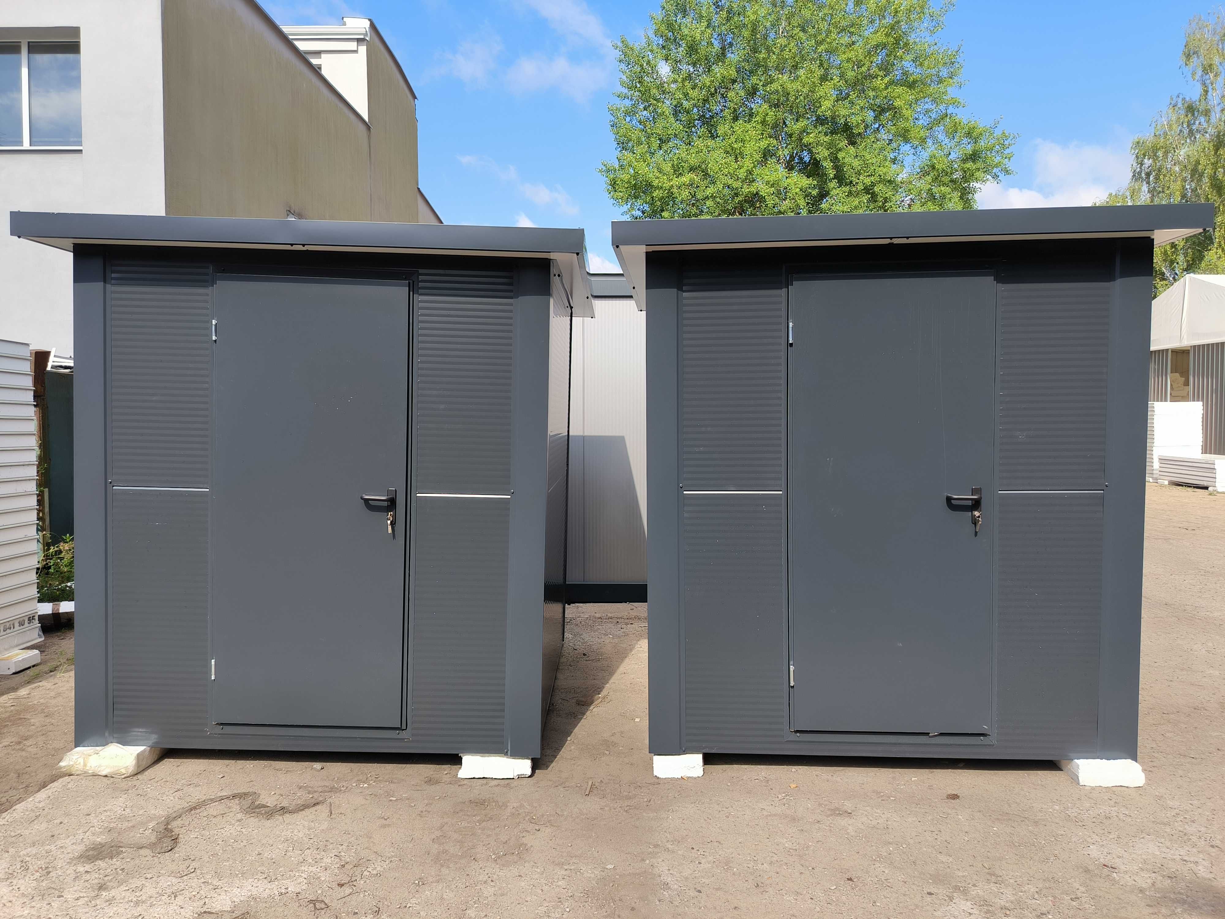 Pawilon / Kontener sanitarny WC z prysznicem -  2,10 x 2,10 m