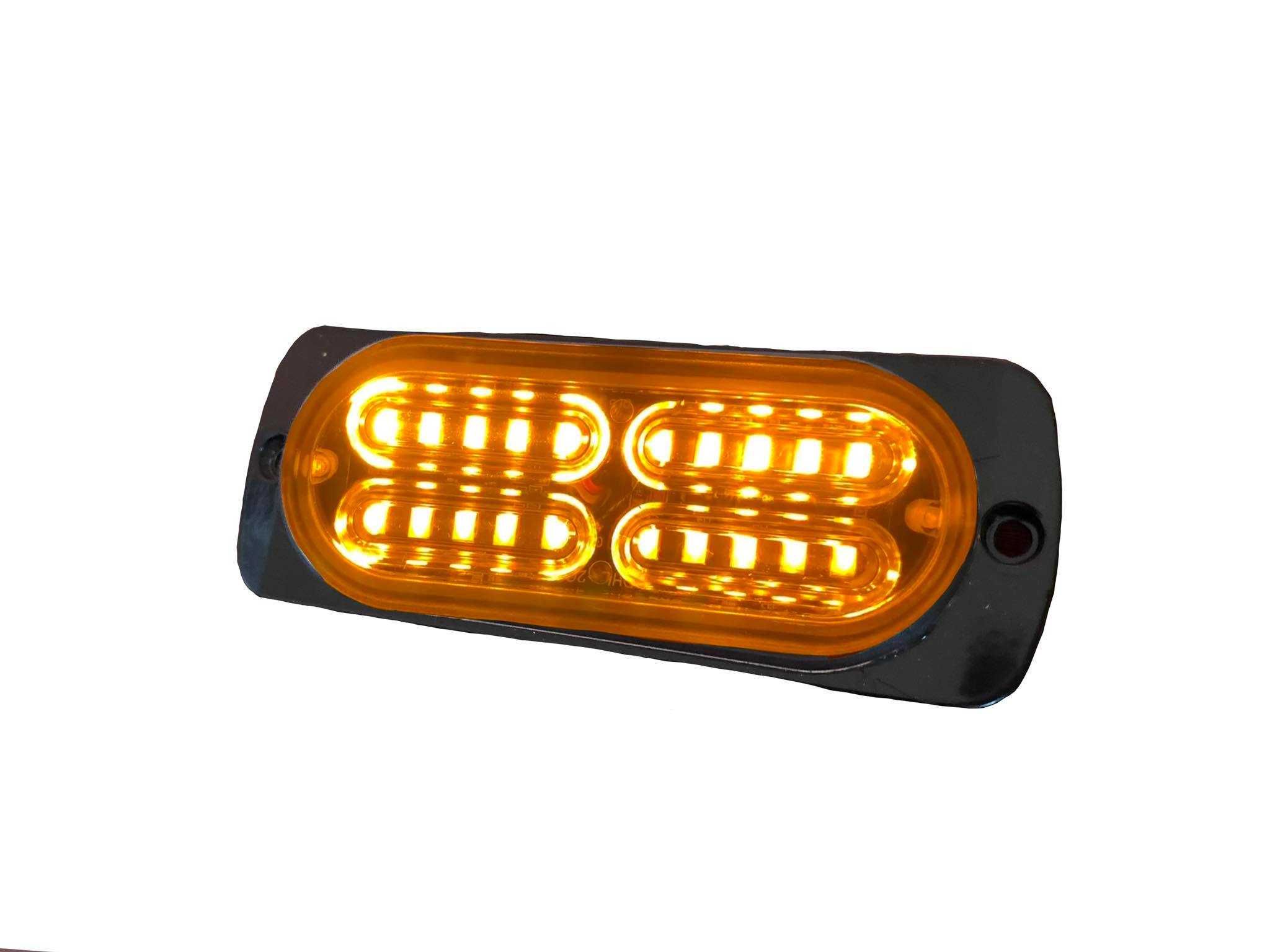 Lampa ostrzegawcza stroboskop kogut 12-24V 11 cm LED