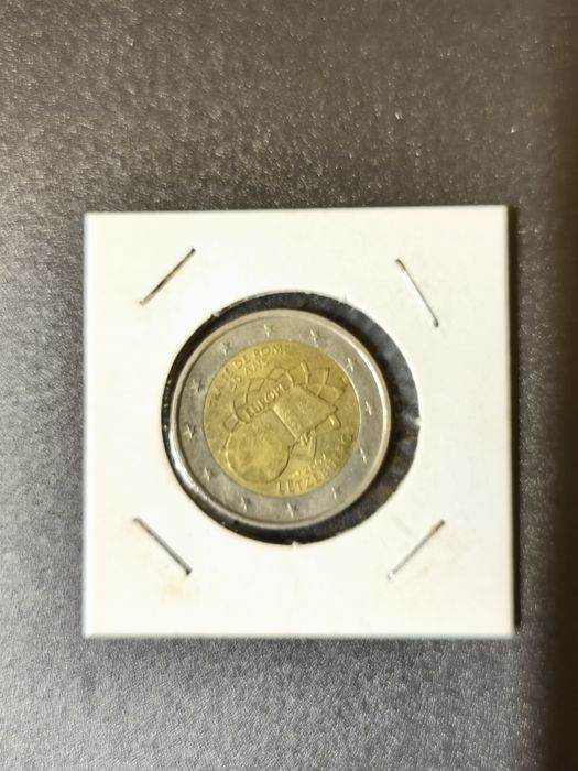 Moeda 2€ tratado de roma Luxemburgo 2007