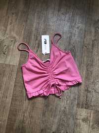 Новий топ топік майка блузка блуза розмір s фукція рожевий new yorker