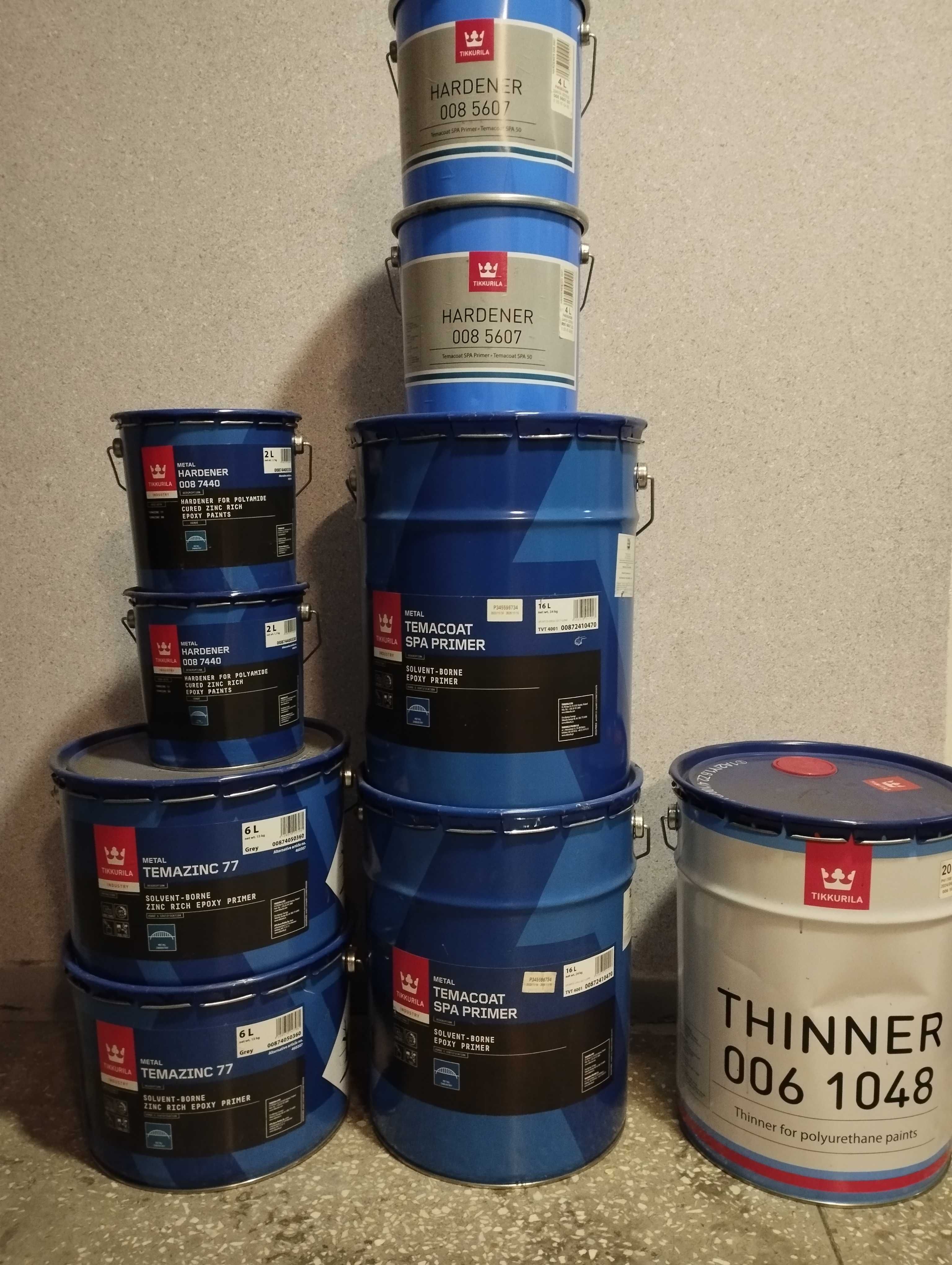 Farby Tikkurila ,Temacoat spa primer, temazinc 77, plus gratisy