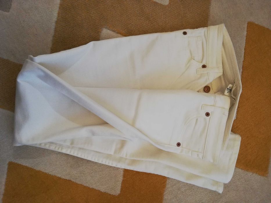 Nowe spodnie rurki h&m białe S/M