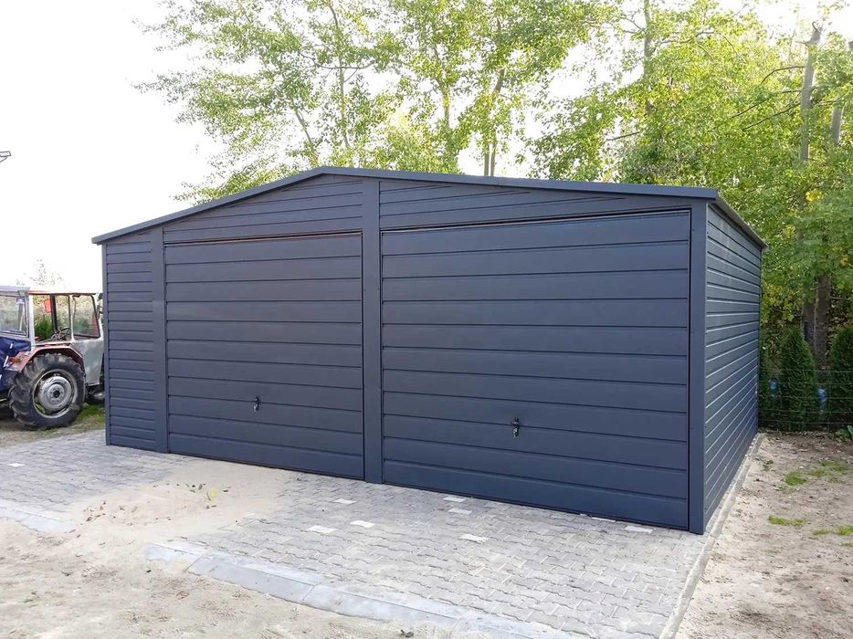 Garaż blaszany 4x6 Garaże blaszane Wiaty Magazyny Krótkie Terminy